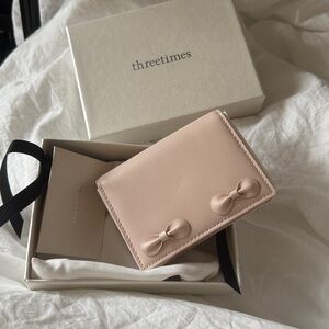 Threetimes Marshmallow Wallet Card
Holder pink baby pastel light bow